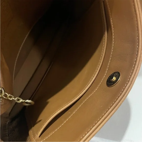 Vintage Coach Equestrian Crossbody Bag 9806 Brown Leather USA Made - Picture 11 of 13